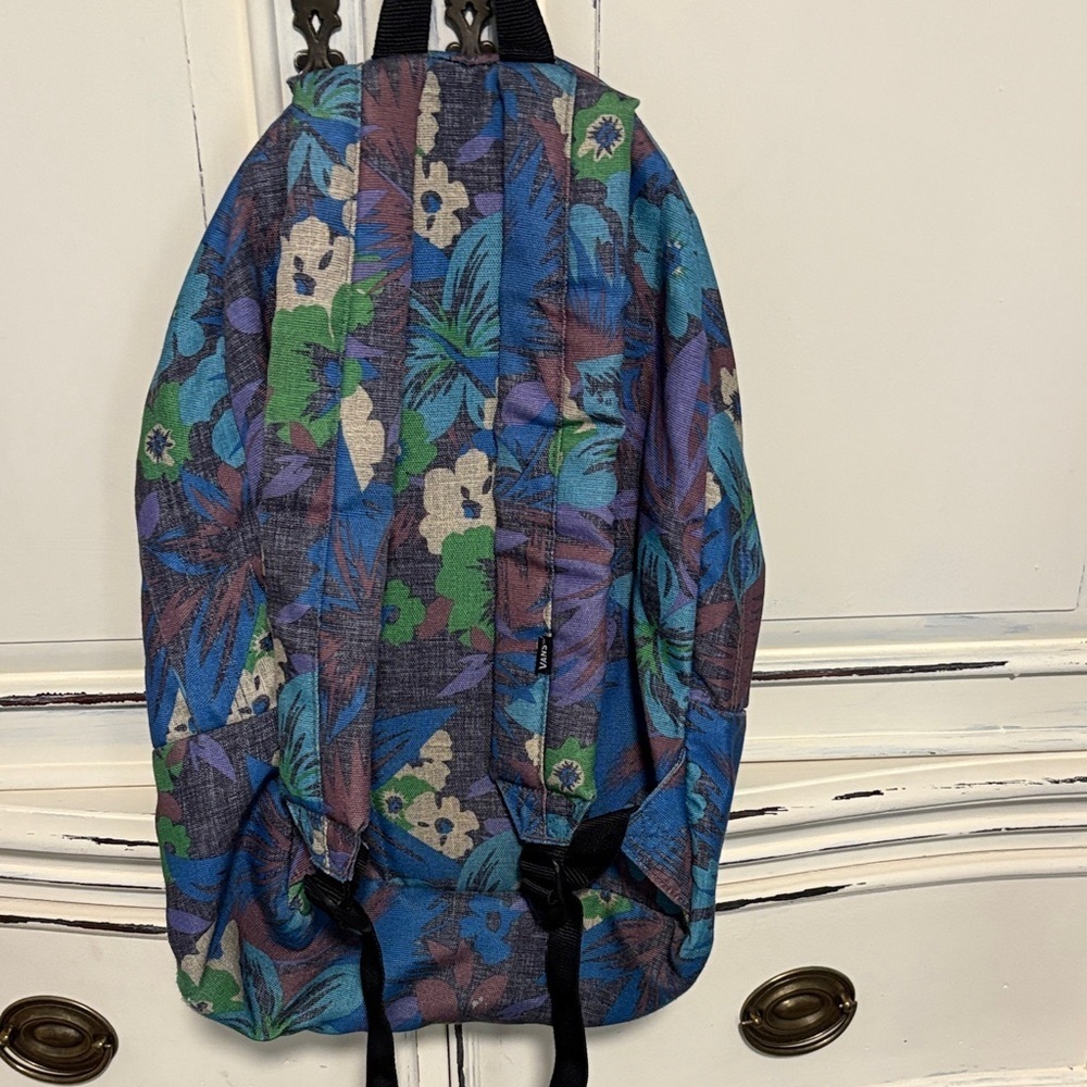 Vans Men's Blue Floral Backpack - Picture 7 of 7
